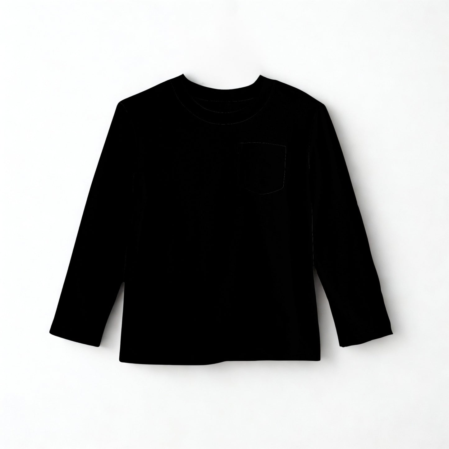 Solid Black Long Sleeve Tee- Christmas 26 Pre-Order