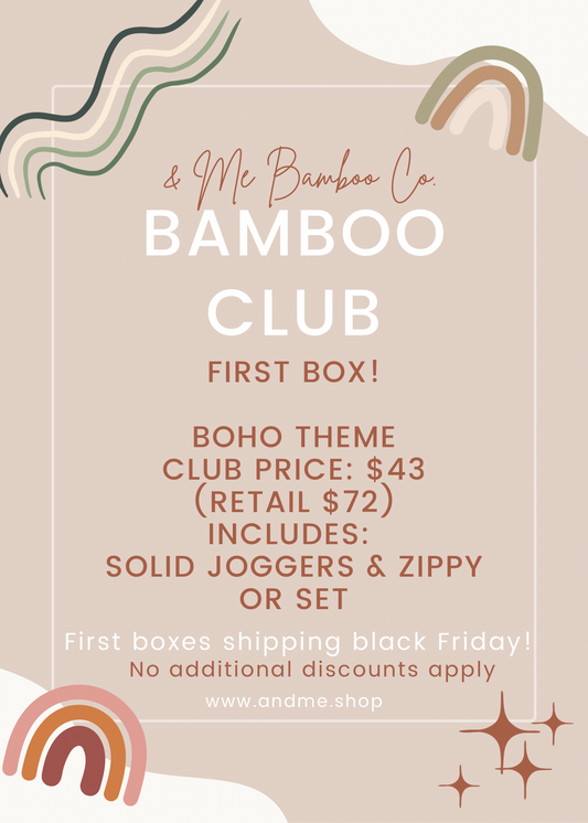 ready to ship BAMBOO CLUB- rustic rainbow - 2 PIECE SET