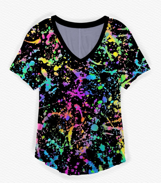 Colorful Chaos Unisex Athletic Tee - Technicolor Pre-Order