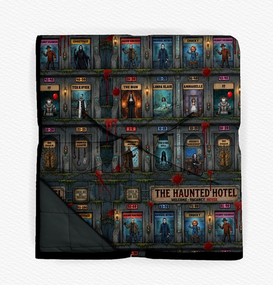 Haunted Hotel Quilted Blanket- Pre-Order