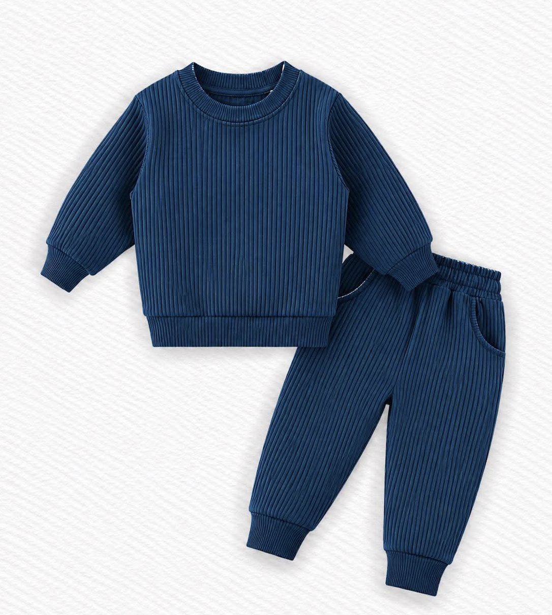 Azure Ribbed Jogger Set - Fall Ribbed - Pre-Order