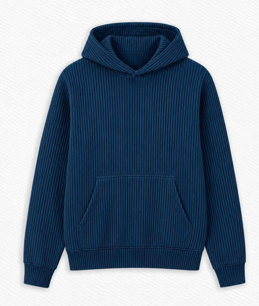 Azure Adult Ribbed Hoodie  - Fall Ribbed - Pre-Order