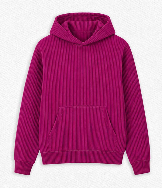 Razzleberry Adult Ribbed Hoodie  - Fall Ribbed - Pre-Order