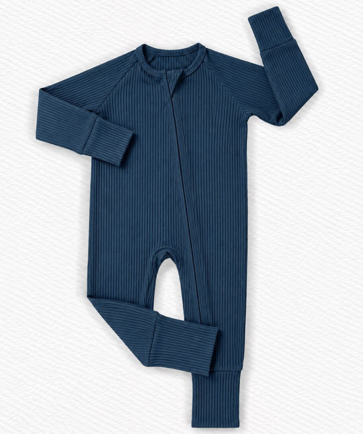 Azure Ribbed Zippy - Fall Ribbed - Pre-Order