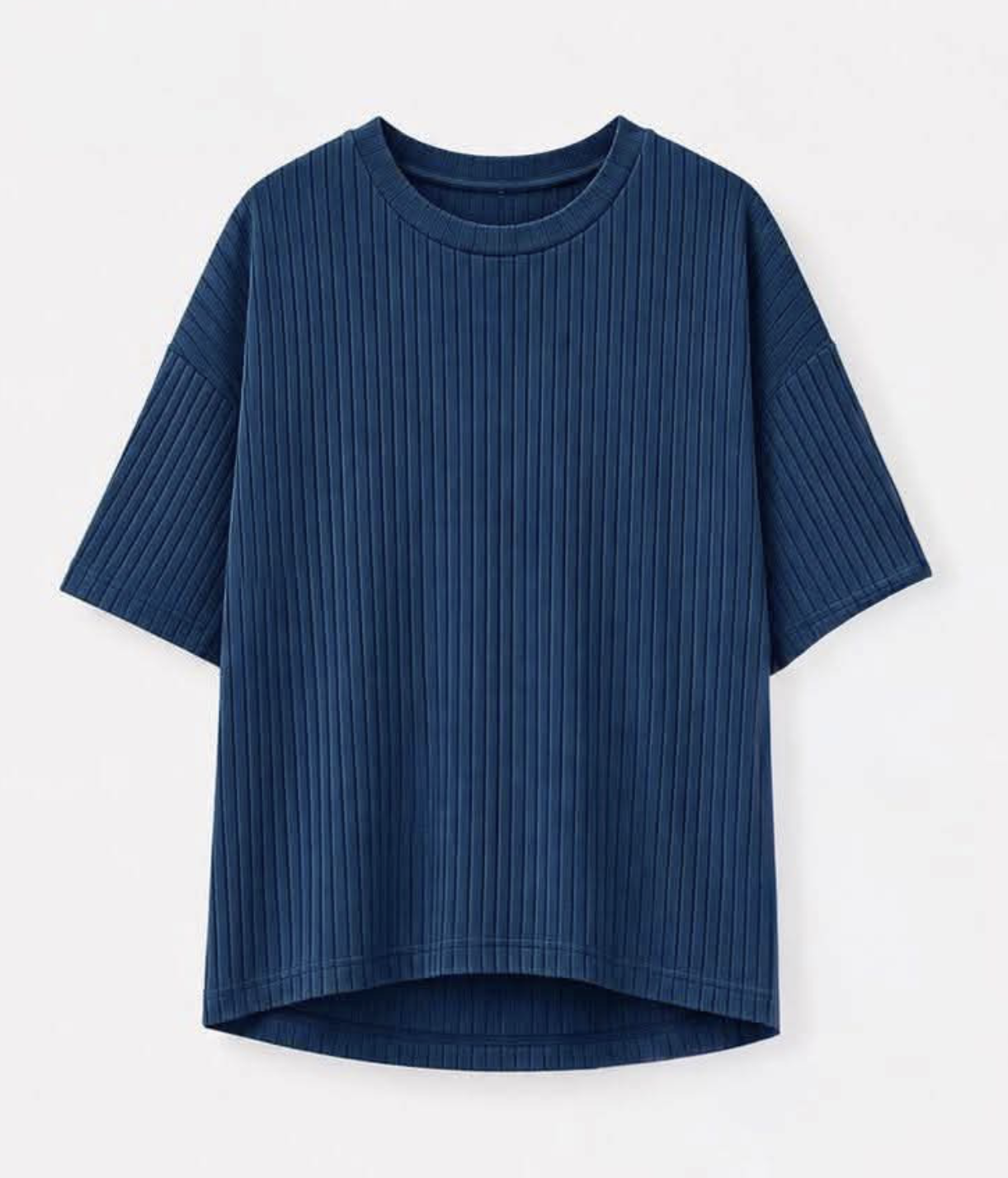 Azure Oversized Ribbed Tee - Fall Ribbed - Pre-Order