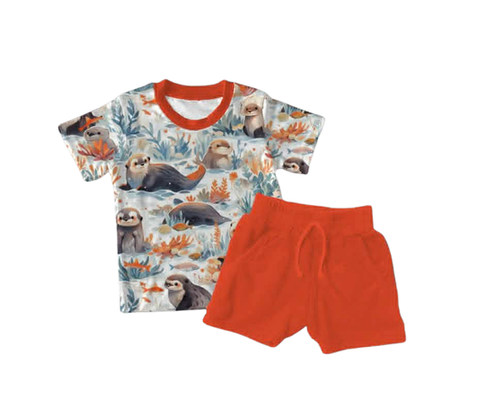 Otterly Wild Tee & Short Set- RTS