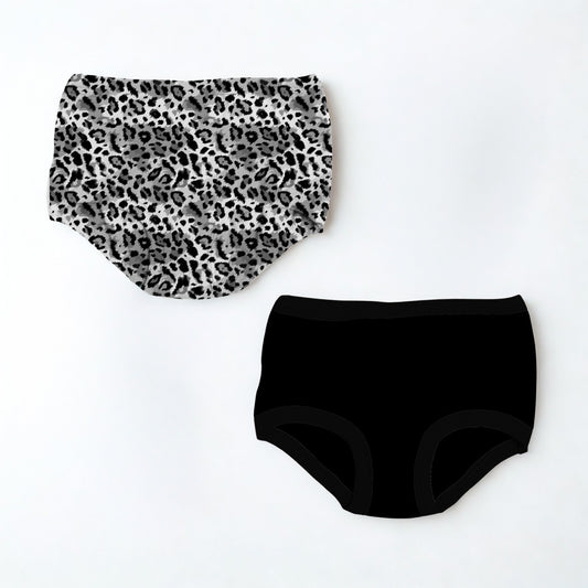 Wild Cub + Onyx 2 Pack Girls’ Underwear- Tiny Rebel RTS