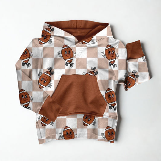 Friday Night Checks Kids Hoodie- Touchdown Pre-Order