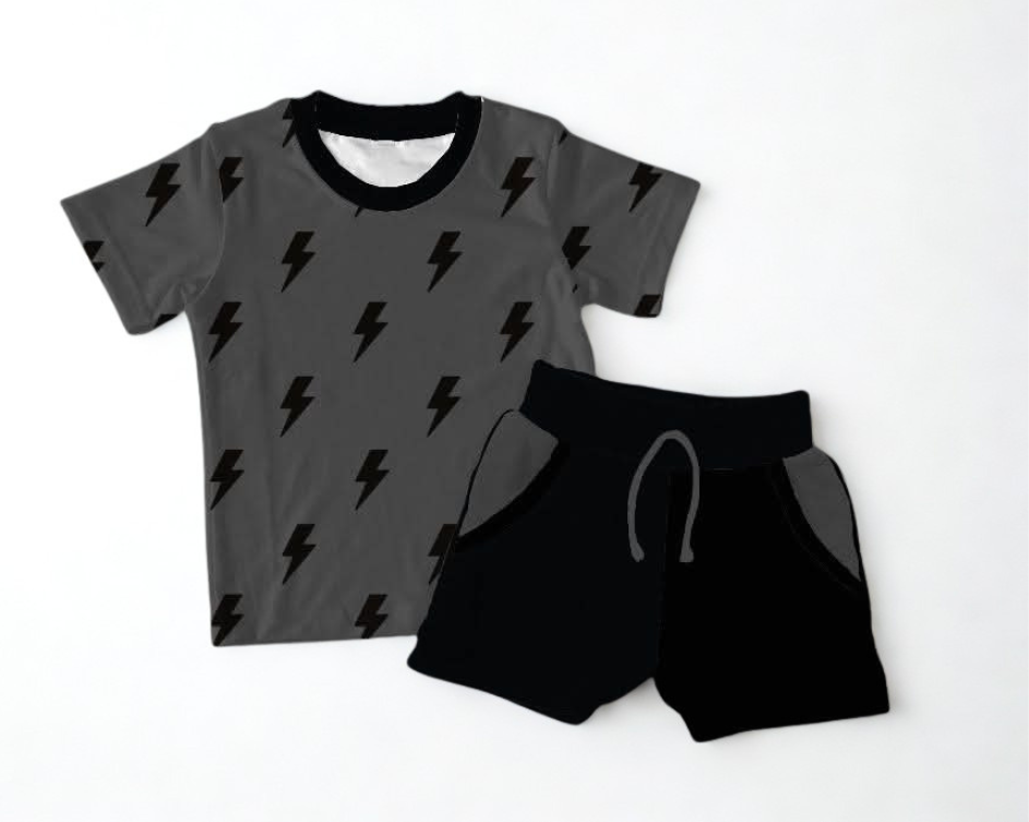 Voltage Vibes Tee w/ Short Set- School Pre-Sale