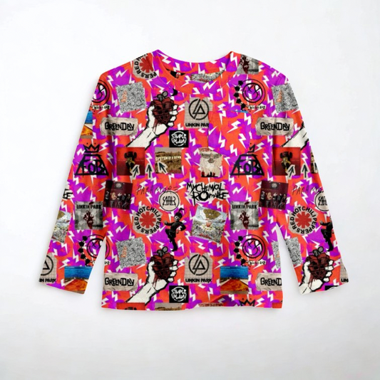 Electric Mayhem Long Sleeve Pocket Tee- Punk/Rock Pre-Order