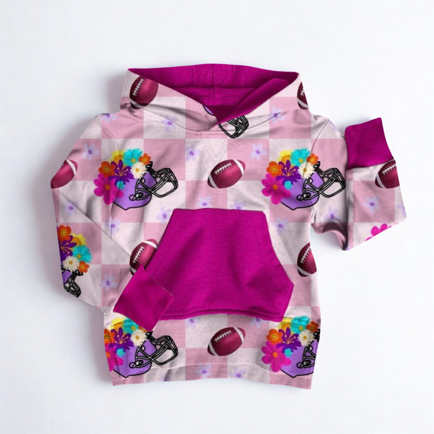 First Down Florals Kids Hoodie- Touchdown Pre-Order