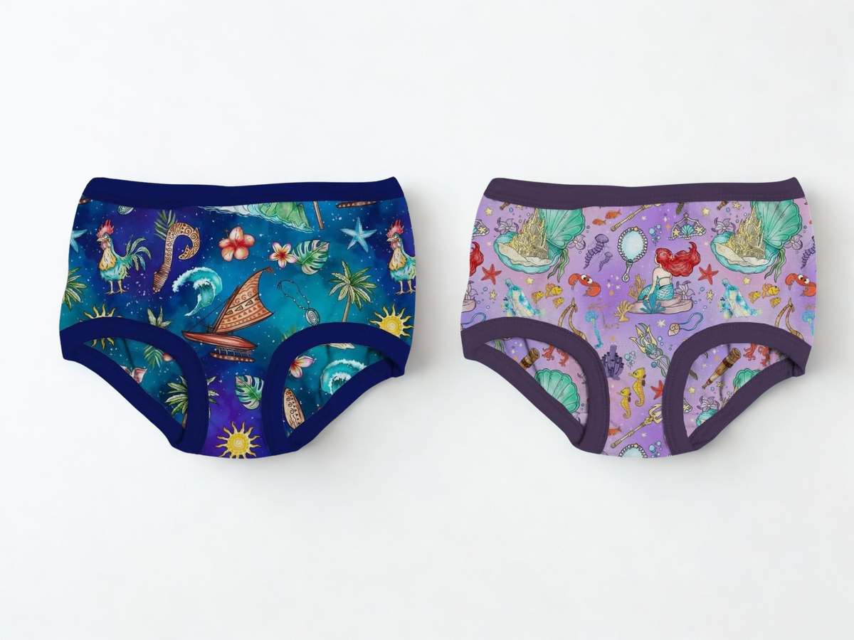 Voyager & Dinglehopper 2 Pack Girls’ Underwear- Royalty RTS