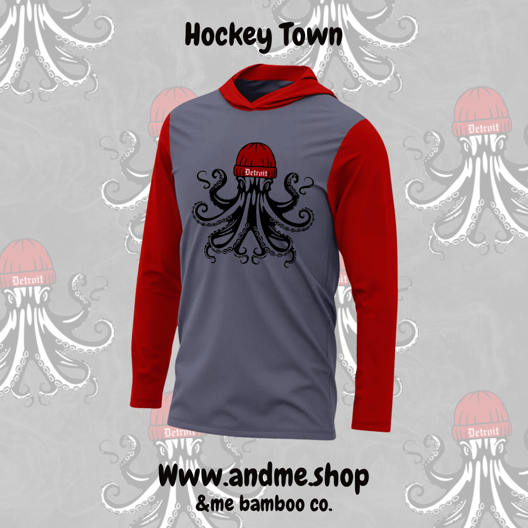 Detroit Hockey  ! Pre Sale- Bamboo Hoodie