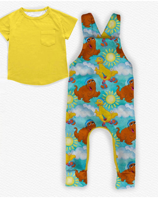 Sunny Days Kids Overalls w/ Tee- Street Friends Pre-Order
