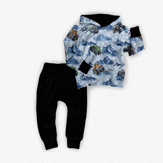 Snow Ripper Hoodie w/ Joggers Set- Winter Blues Pre-Order