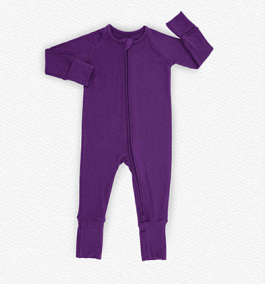Moonlit Violet Ribbed Zippy- Fall Pre Order
