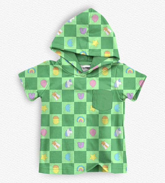 Magically Delicious Kids Hooded Pocket Tee- St. Patty’s RTS