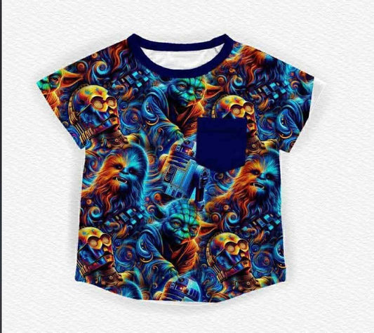 Galactic Glow Kids Pocket Tee- LF RTS