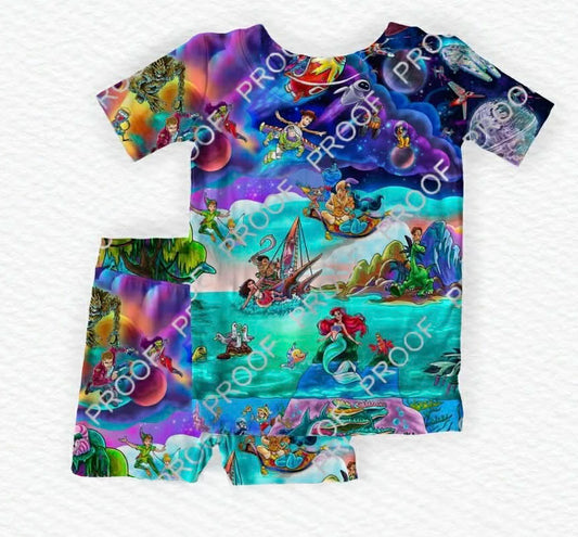 Multiverse Magic Short Sleeve/Short Pj Set- Mashup Pre-Order