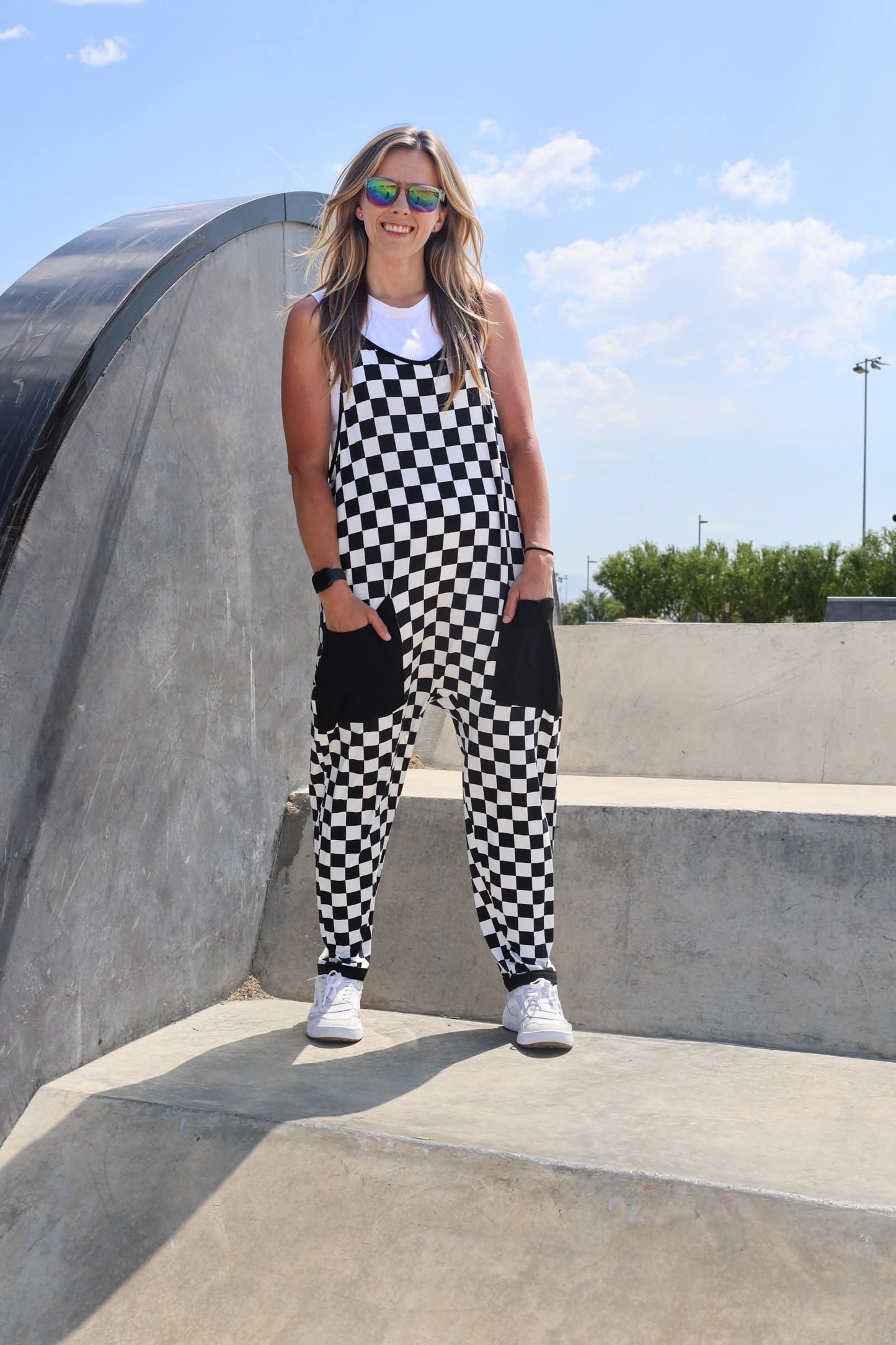 Rebel Grid Women’s Jumpsuit- Tiny Rebel RTS