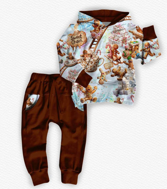 Gingerbread Thrills Hoodie w/ Joggers Set- Christmas 26 Pre-Order
