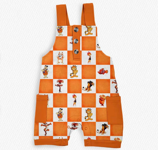 Orange Short Overalls- Colors RTS