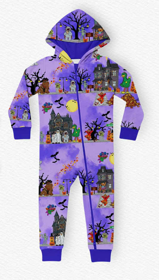 Trick or Treat &me Street Hooded Zip Up Romper- Halloween 26 Pre-Order