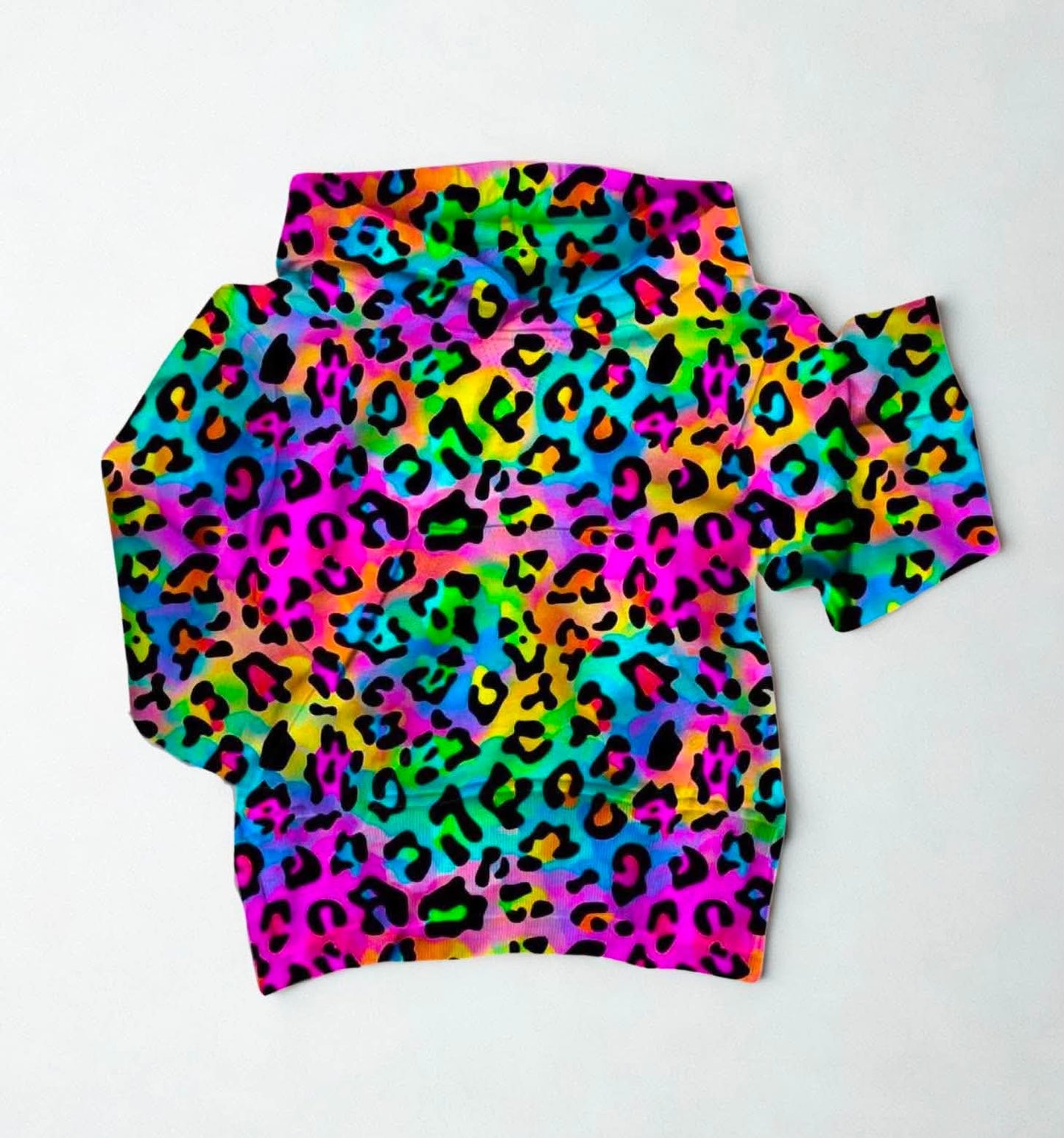 90’s Party Cheetah Kids Hoodie Bamboo Fleece - Neon Pre-Order