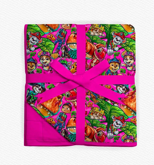 Roar & Rescue: Girl Power Quilted Blanket- LF Pre-Sale