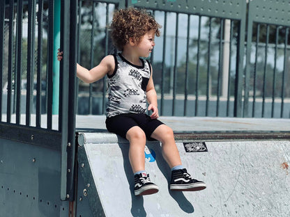 Full Throttle Kids Tank & Short Set- Tiny Rebel RTS