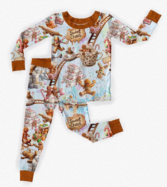 Gingerbread Thrills Long Sleeve/Pant Pj Set- Christmas 26 Pre-Order