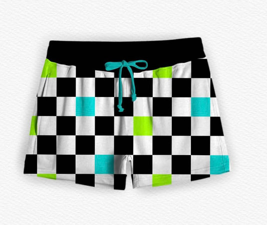 Boy Mama Checkered Women’s Short- Mother’s Day Pre-Order