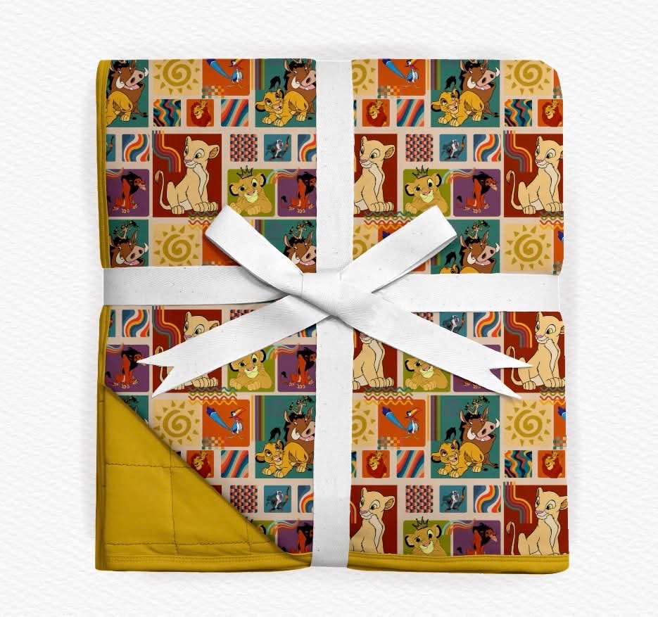 Long Live The King Quilted Blanket- Patchwork RTS