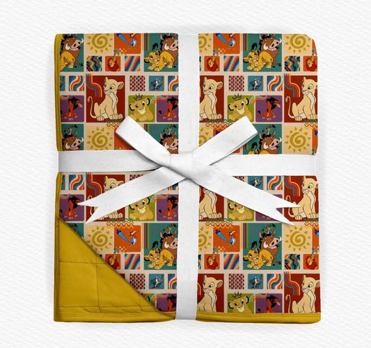 Long Live The King Quilted Blanket- Patchwork RTS