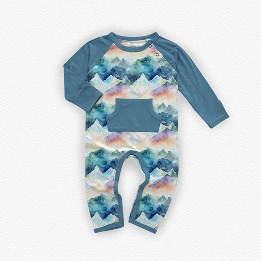 Denali Peek a Boo Adaptive Romper- Winter Blues Pre-Order