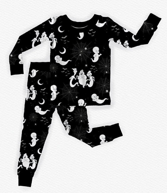 *Glows In The Dark* Friendly Glow Long Sleeve/Pant Pj Set- Halloween 26 RTS