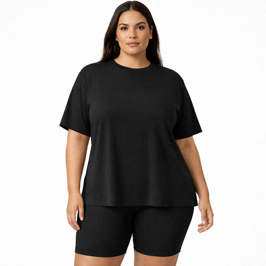 Onyx Women’s Oversized Tee & Biker Short Set- Rebel Pre-Order