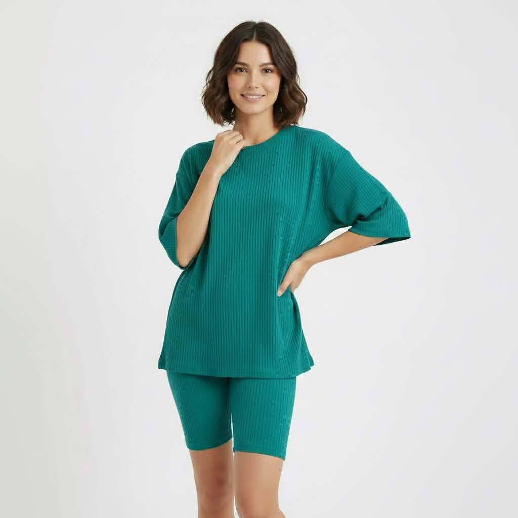 Laguna Cove Women’s Oversized Tee & Biker Short Set- Mother’s Day Pre-Order