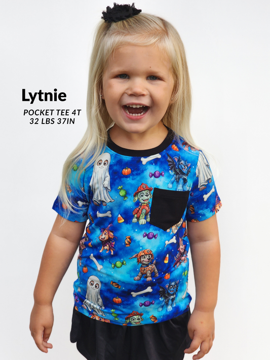 Howl-O-Ween Kids Pocket Tee- Halloween 26 RTS
