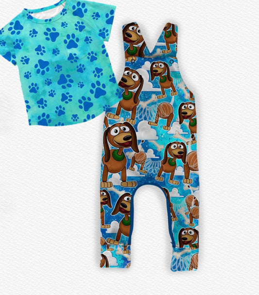 Skyline Slink Overalls w/ Tee- LF Dog RTS